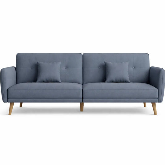 Sofa-lit 3 places tissu gris