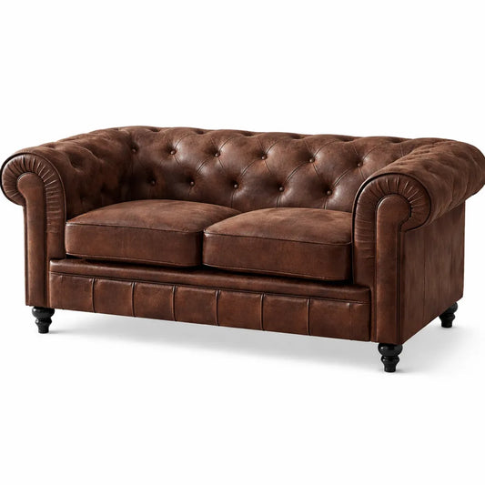 Sofa Vintage en Velours 2 Places